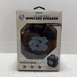 Shockbox LED Wireless Bluetooth Speaker North Carolina Tar Heels NCAA Portable